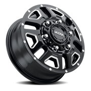 Ultra Hunter Van Dually 16x6 -130 6x180mm 138.8mm Gloss Black Milled Spokes