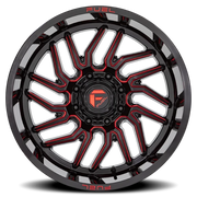 Fuel Hurricane 20x10 -18 6x135mm 87.1mm Gloss Black Red Milled