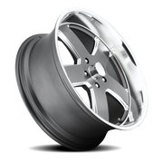 US Mags Hustler 20x9.5 +1 5x120.65mm 72.56mm Matte Gunmetal
