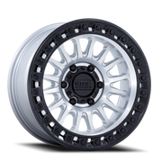 KMC IMS 17x8.5 -10 6x139.7mm 106.1mm Machined Silver Matte Black Lip