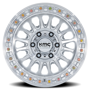 KMC IMS 18x9 +0 8x165.1mm 125.1mm Gloss Silver Machined Face