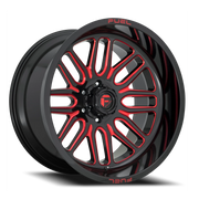 Fuel Ignite 22x10 -18 5x127mm 78.1mm Gloss Black Red Tinted Clear