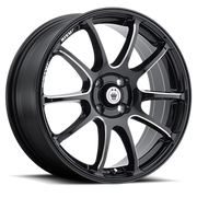Konig Illusion 15x6.5 +38 4x100mm 73.1mm Gloss Black Ball Cut-Machined