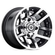 Fairway Alloys Illusion 10x7 -25 4x101.6mm 70.7mm Gloss Black Machined