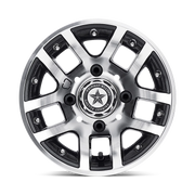 Fairway Alloys Illusion 10x7 -25 4x101.6mm 70.7mm Gloss Black Machined