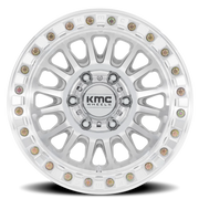 KMC Impact Beadlock 17x9 -12 5x127mm 71.5mm Machined Silver