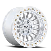KMC Impact Beadlock 17x9 -38 8x165.1mm 125.1mm Machined Silver