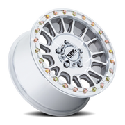 KMC Impact UTV Beadlock 15x10 +0 4x156mm 115.1mm Machined Silver