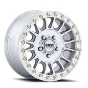 KMC Impact UTV Beadlock 15x7 +10 5x114.3mm 72.56mm Machined Silver