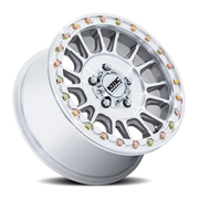 KMC Impact UTV Beadlock 15x10 +0 5x114.3mm 72.56mm Machined Silver