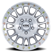 KMC Impact UTV Beadlock 15x7 +38 5x114.3mm 72.56mm Machined Silver