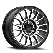 KMC Impact 17x8 +35 5x114.3mm 72.56mm Satin Black Machined