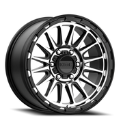 KMC Impact 17x9 -12 6x139.7mm 106.25mm Satin Black Machined