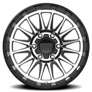 KMC Impact 17x9 +18 6x139.7mm 106.25mm Satin Black Machined