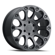 Level 8 Impact 16x8.5 +12 6x132mm 74.5mm Matte Black