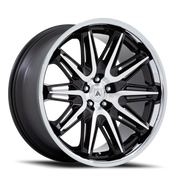 Asanti Black Label Imperator 20x9 +27 5x120mm 72.56mm Gloss Black Machined SS Lip