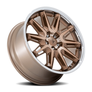 Asanti Black Label Imperator 22x9 +27 5x120mm 72.56mm Bronze Machined SS Lip