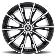 Konig Impression 17x7.5 +45 5x112mm 66.56mm Gloss Black Machined Face