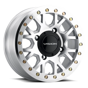 Vision GV8BL 15x6 +38 4x110mm 86mm Machined As-Cast Machined Gold Rivets