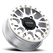 Vision GV8BL 15x6 +38 4x156mm 131.1mm Machined As-Cast Machined Gold Rivets