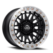 Lock Offroad Invader Beadlock 17x9 +38 5x127mm 71.5mm Matte Black Machined Ring