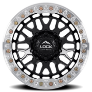 Lock Offroad Invader Beadlock 17x9 +0 5x127mm 71.5mm Matte Black Machined Ring