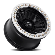 Lock Offroad Invader Beadlock 17x9 +12 6x139.7mm 106.2mm Matte Black Machined Ring