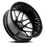 Cali Offroad Invader Dually 22x8.25 -192 8x210mm 154.2mm Gloss Black Milled Spokes