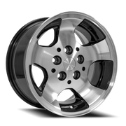 OE Wheels JP08 15x8 +25 5x114.3mm 71.5mm Machined Black