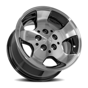 OE Wheels JP08 15x8 +25 5x114.3mm 71.5mm Machined Black