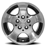 OE Wheels JP08 15x8 +25 5x114.3mm 71.5mm Machined Black