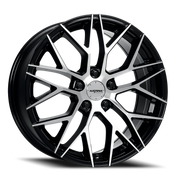 Katana KR01 18x8 +40 5x114.3mm 73.1mm Gloss Glossy Black Machined Face