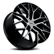 Katana KR01 17x7.5 +40 5x114.3mm 73.1mm Gloss Glossy Black Machined Face
