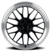 Katana KR06 18x8 +40 5x100mm 73.1mm Gloss Glossy Black Machined Lip