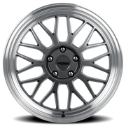 Katana KR06 18x8 +40 5x100mm 73.1mm Gloss Glossy Gunmetal Machined Lip