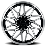 Katana KR09 18x8 +40 5x108mm 73.1mm Gloss Glossy Black Machined Face