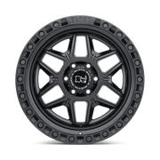 Black Rhino Kelso 17x9 +0 5x139.7mm 78.1mm Matte Black Black Bolts