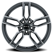 RTX OE Kempten 19x8 +35 5x112mm 66.6mm Satin Black Machined Face