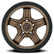 Fuel Kicker 17x9 -12 5x127mm 71.5mm Matte Bronze Black Bead Ring