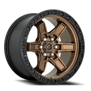 Fuel Kicker 17x9 -12 6x135mm 87.1mm Matte Bronze Black Bead Ring