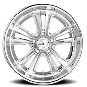 Foose Knuckle 18x8 +1 5x120mm 72.6mm Polished Chrome