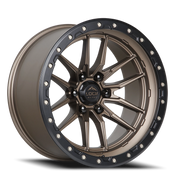 Lock Offroad Krawler 18x9 +1 5x127mm 71.6mm Matte Bronze Matte Black Ring
