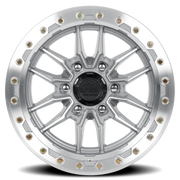 Lock Offroad Krawler 17x9 +0 6x135mm 87.1mm Machined Silver Clear Coat