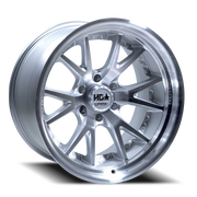 Luxxx HD Pro LHD PRO 1 20x11 -33 6x139.7mm 106.1mm Gloss Silver Machined Face-Machined Lip