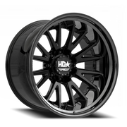 Luxxx HD Pro LHD Pro 2 20x9 +0 6x135mm 106.1mm Matte Black Gloss Black Lip