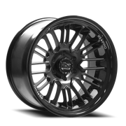 Luxxx HD Pro LHD Pro 6 20x9 +0 5x127mm 78.1mm Matte Black Gloss Black Lip
