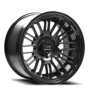 Luxxx HD Pro LHD Pro 6 20x9 +0 6x139.7mm 106.1mm Matte Black Gloss Black Lip