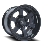 Luxxx HD Pro LHD Pro 7 17x11 -33 6x139.7mm 106.1mm Matte Black Gloss Black Lip
