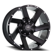 Luxxx HD LHD11 20x10 -24 5x127mm 78.1mm Satin Black Milled HD-Rivets