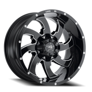 Luxxx HD LHD12 17x9 +6 5x114.3mm 71.5mm Gloss Black Milled